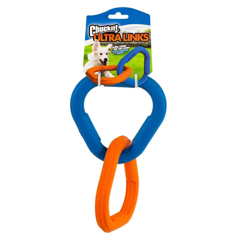 Chuckit! Ultra Links Dog Toy Blue, Orange 9 in, One Size