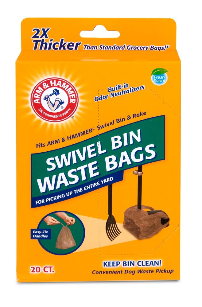 Arm & Hammer Waste Bags for Swivel Bin & Rake Penny 20 ct