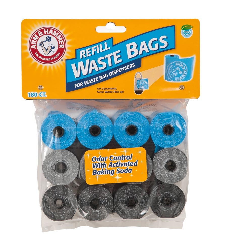 Arm & Hammer Disposable Waste Bags Refills Assorted 180 ct