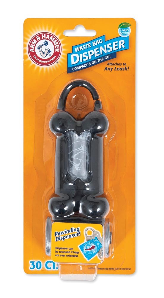 Arm & Hammer Bone Dispenser & Disposable Waste Bags Assorted One Size, 30 ct