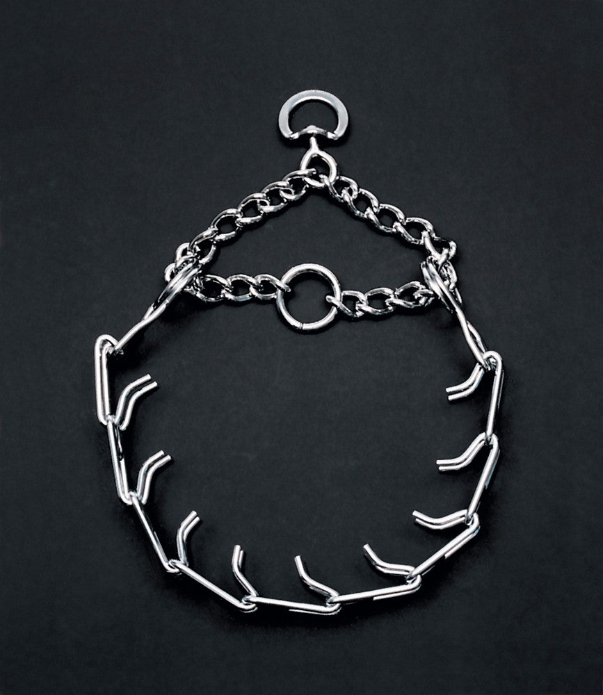 Titan Prong Training Dog Collar Nickel, Chrome 4 Mm X 22 in. <154 lbs.