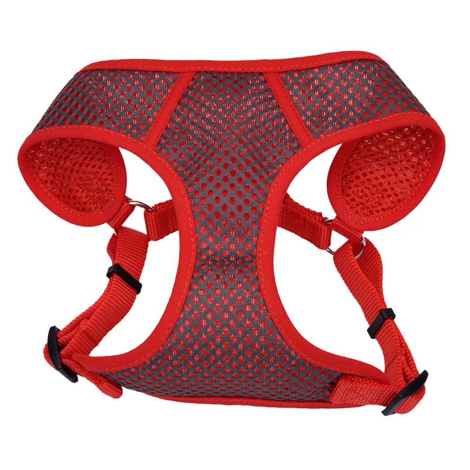 Comfort Soft Sport Wrap Adjustable Dog Harness Grey/Red SM, 5/8In X 19-23 in