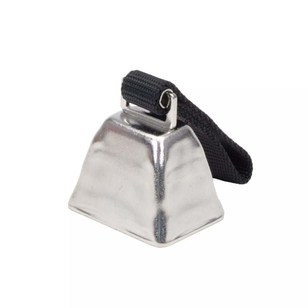 Coastal Water & Woods Nickel Cow Bell for Dogs Black LG