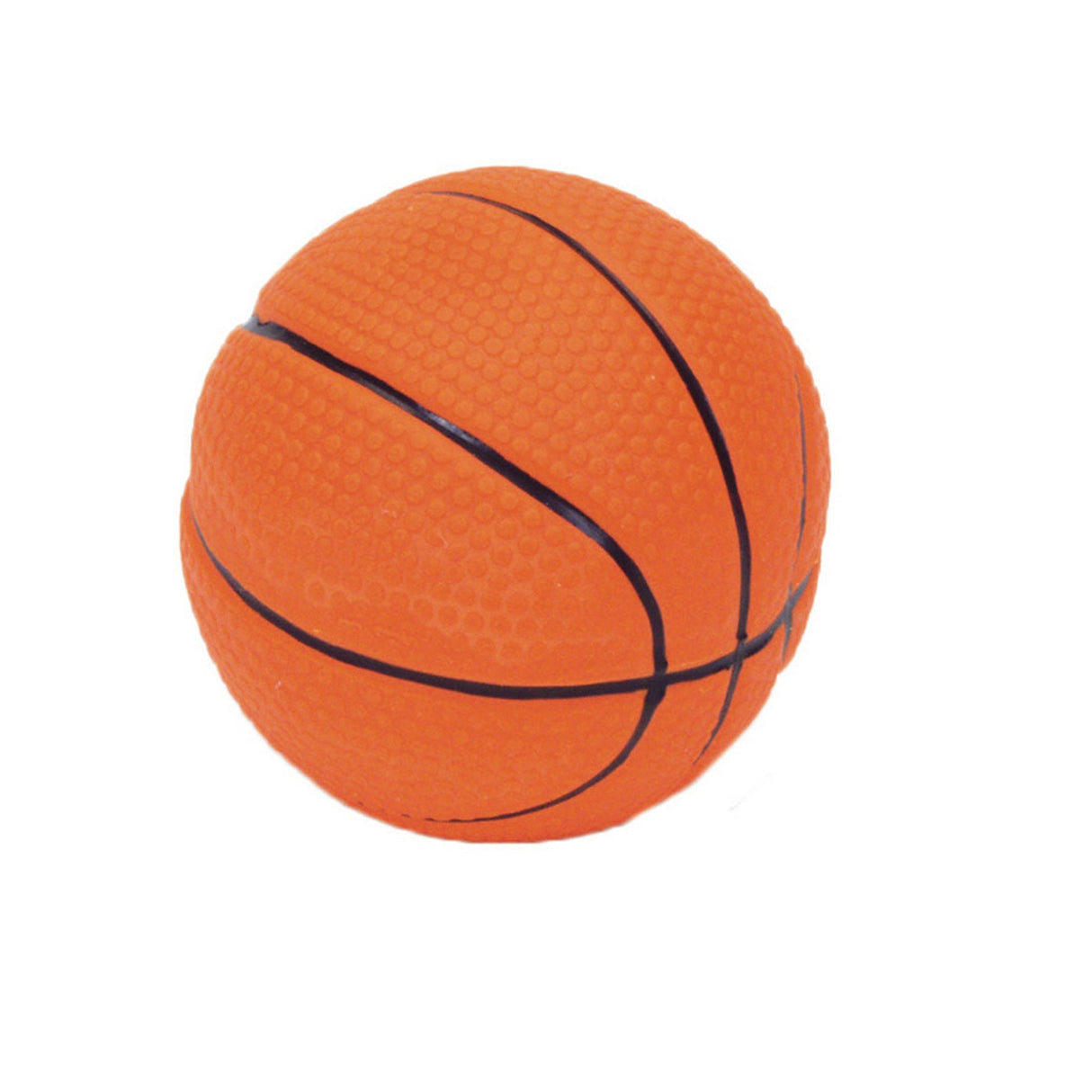 Rascals Latex Dog Toy Basketball Brown