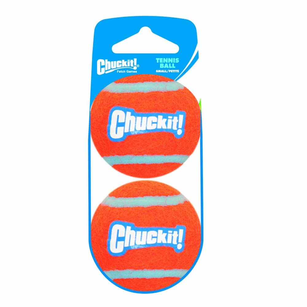 Chuckit! Tennis Ball Dog Toy Shrink Sleeve Orange/Orange SM, 2 pk