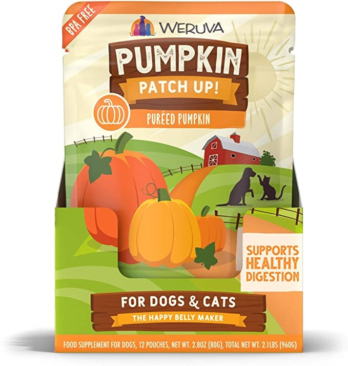 Weruva Dog/Cat Pureed Pumpkin Supplement 2.8oz. Pouch (Case of 12)