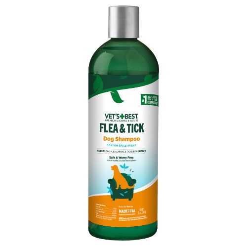 VET'S BEST FLEA & TICK DOG SHAMPOO 12oz