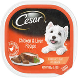 Cesar Classic Loaf in Sauce Adult Wet Dog Food Chicken & Liver (Case of 24)