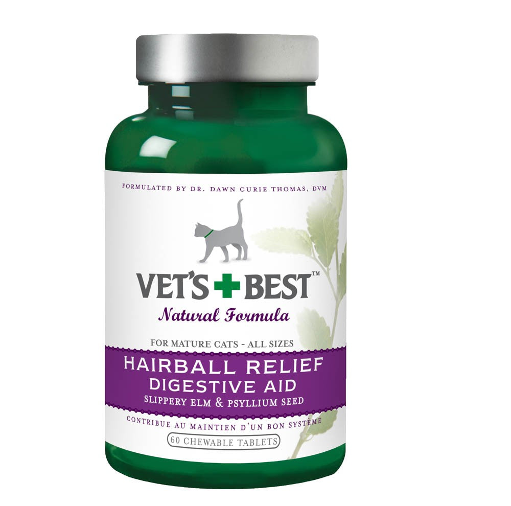 Vet's Best Cat Hairball Relief Tablets 60 ct