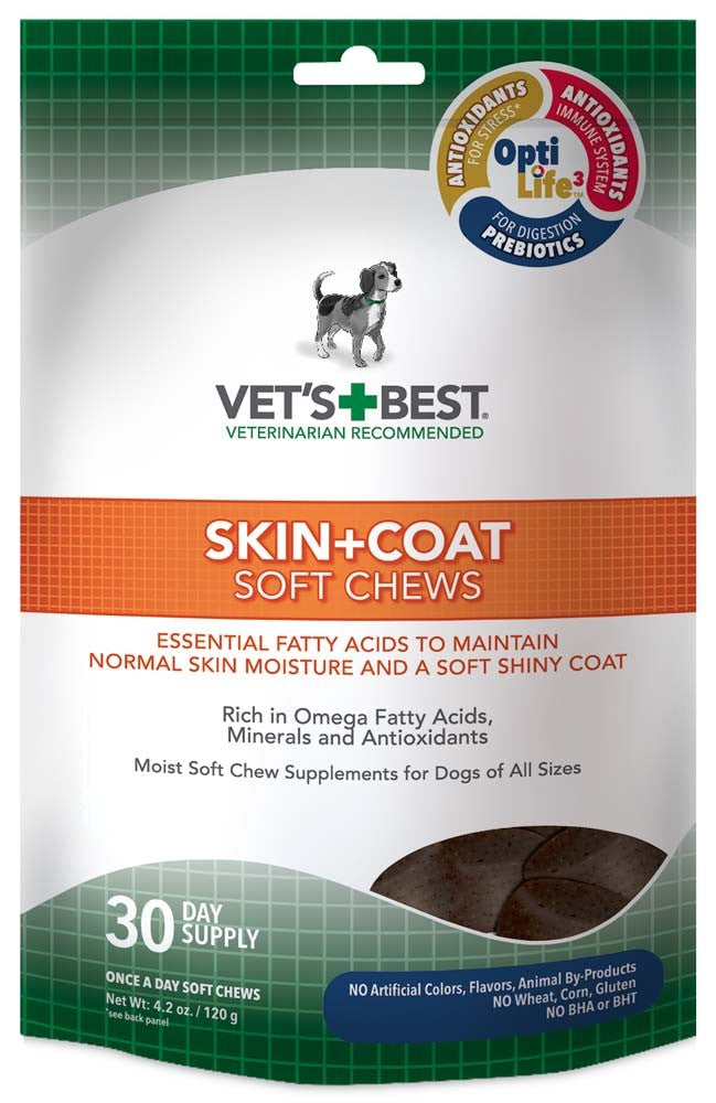 Vet's Best Skin & Coat Soft Chews 30 ct