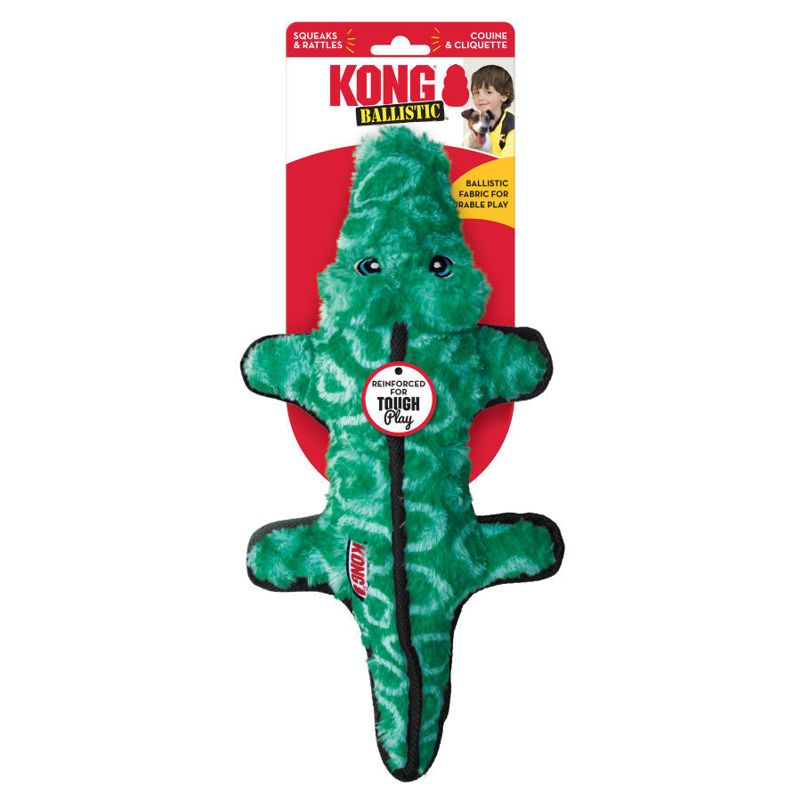 KONG Ballistic Dog Toy Alligator