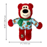 KONG Holiday Wild Knots Bear Dog Toy Assorted, Medium/Large