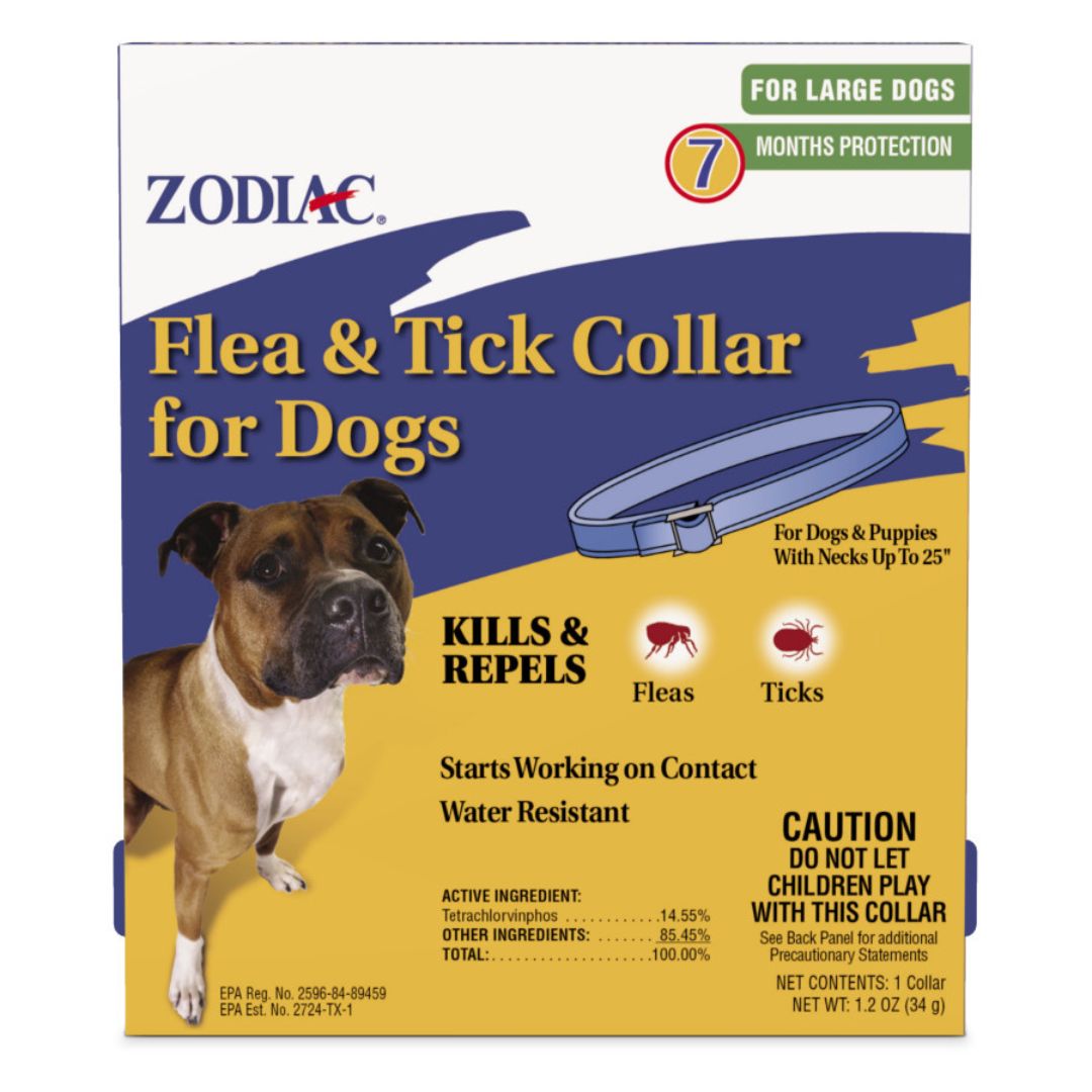 Zodiac Flea and Tick Collar for Dogs Large-neck up to 25"