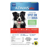 Adams Plus Flea & Tick Prevention Spot On for Dogs 3 Month Supply Clear - Dogs 31 To 60 lb