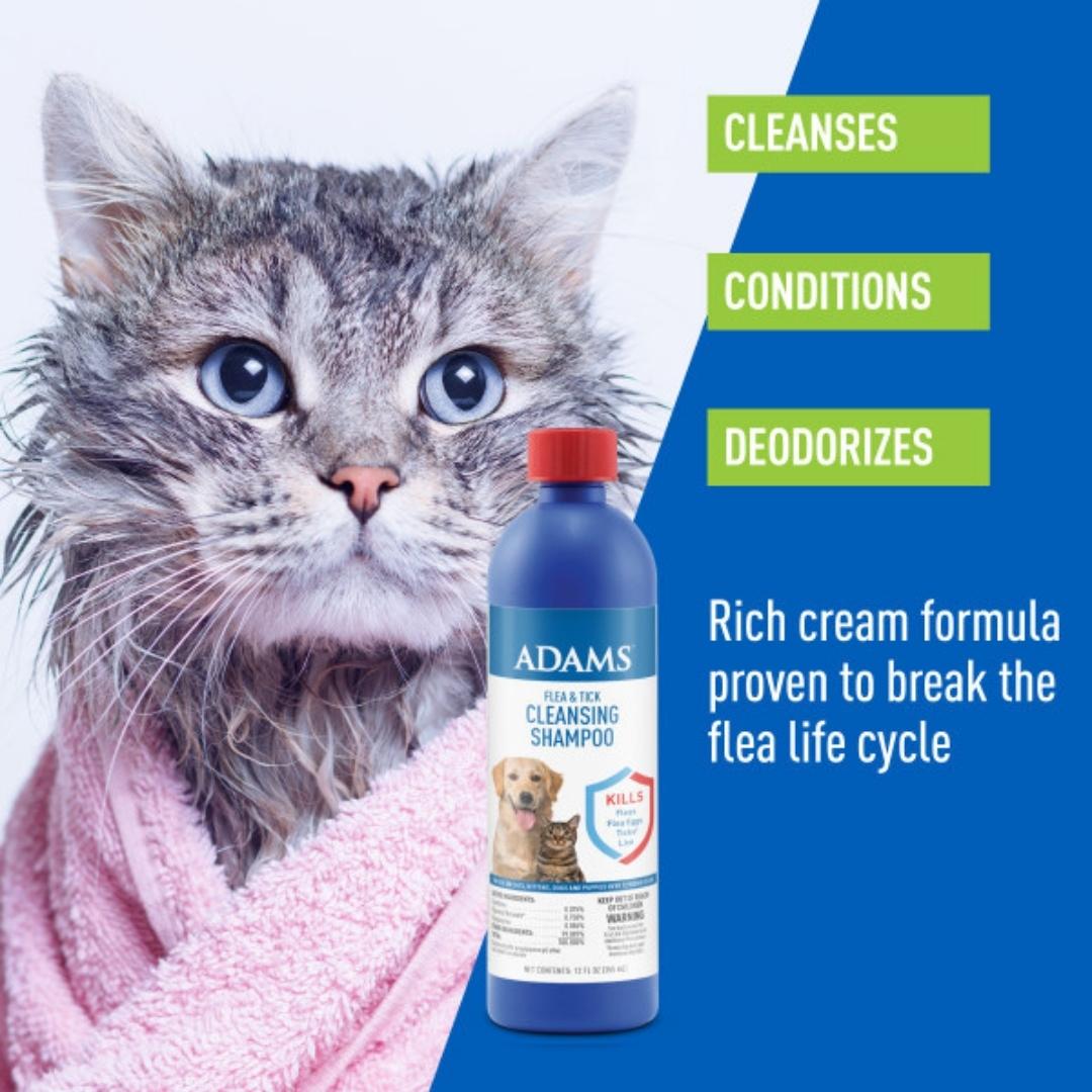 Adams Flea & Tick Cleansing Shampoo