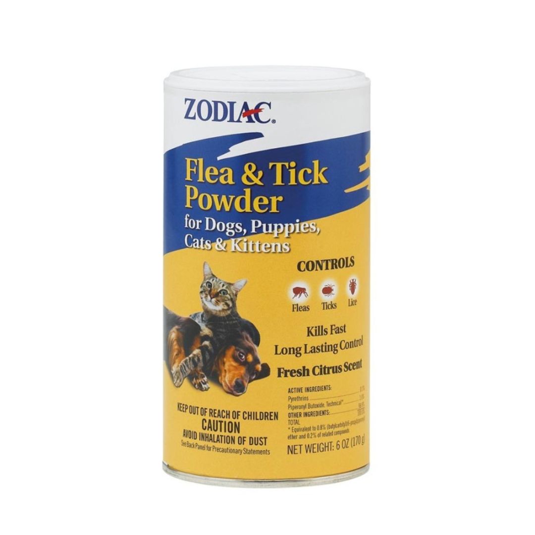 Zodiac Flea and Tick  Powder for Dogs and Cats 6 oz