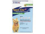 Zodiac Spot On Plus Flea & Tick Control for Cats 5 Lbs And Over, 4 pk