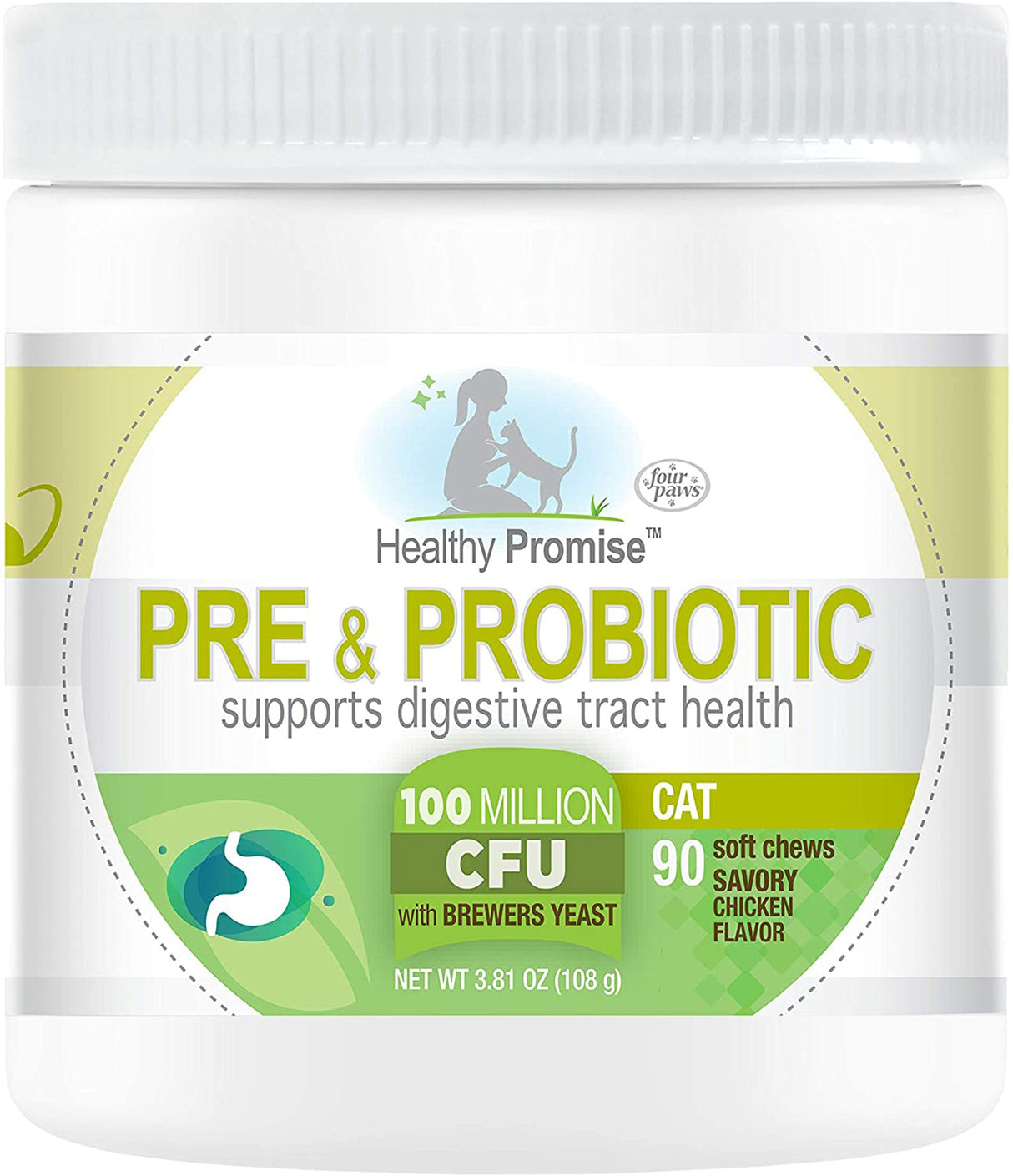 Four Paws Healthy Promise Pre and Probiotics for Dogs Soft Chews Pre and Probiotic 90 ct