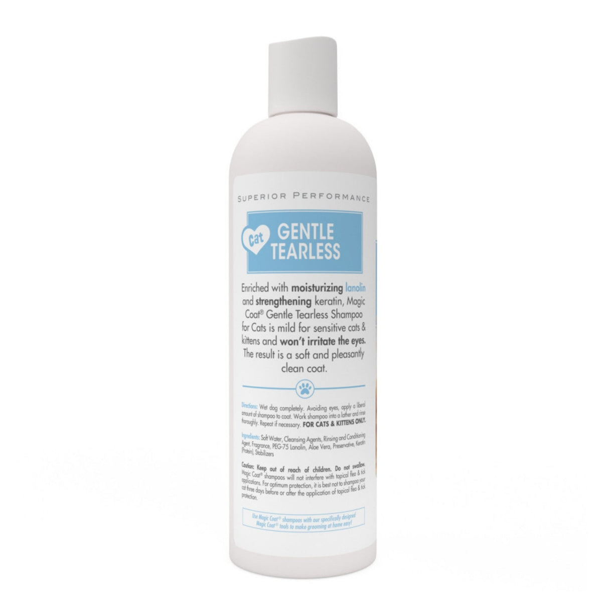 Four Paws Magic Coat Tearless Shampoo for Cats & Kittens Tearless Cat Shampoo, 16oz.