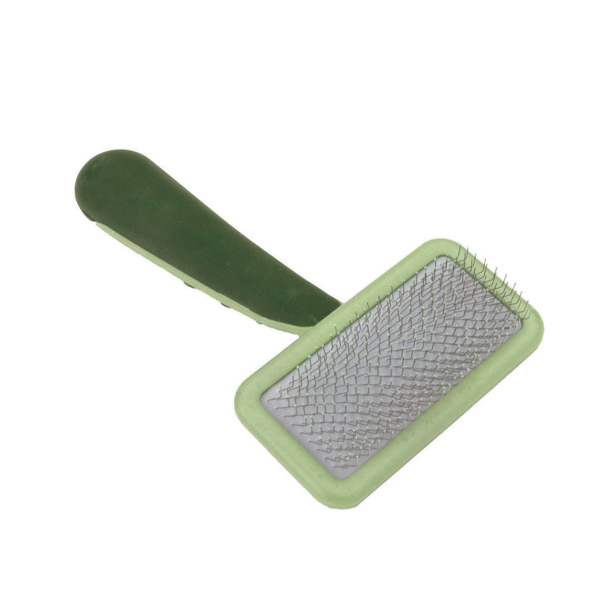 Safari Dog Soft Slicker Brush Light Green/Dark Green Small