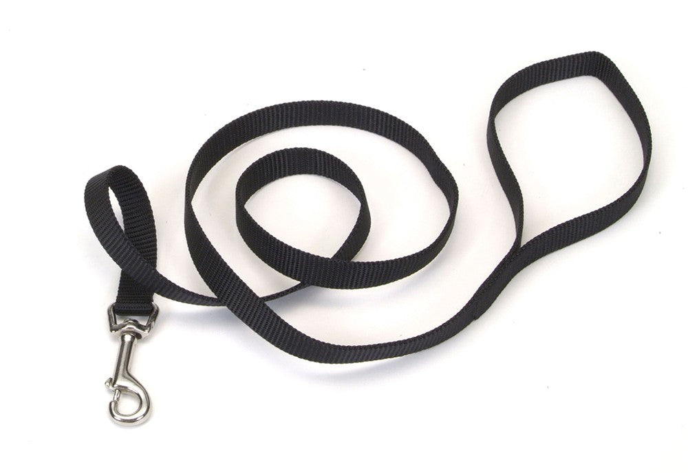 Coastal Single-Ply Nylon Dog Leash Black 5/8 In X 4 ft