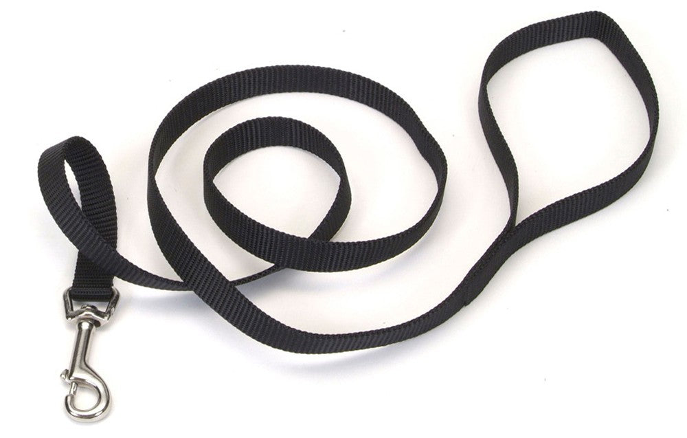 Coastal Single-Ply Nylon Dog Leash Black 3/4 In X 6 ft