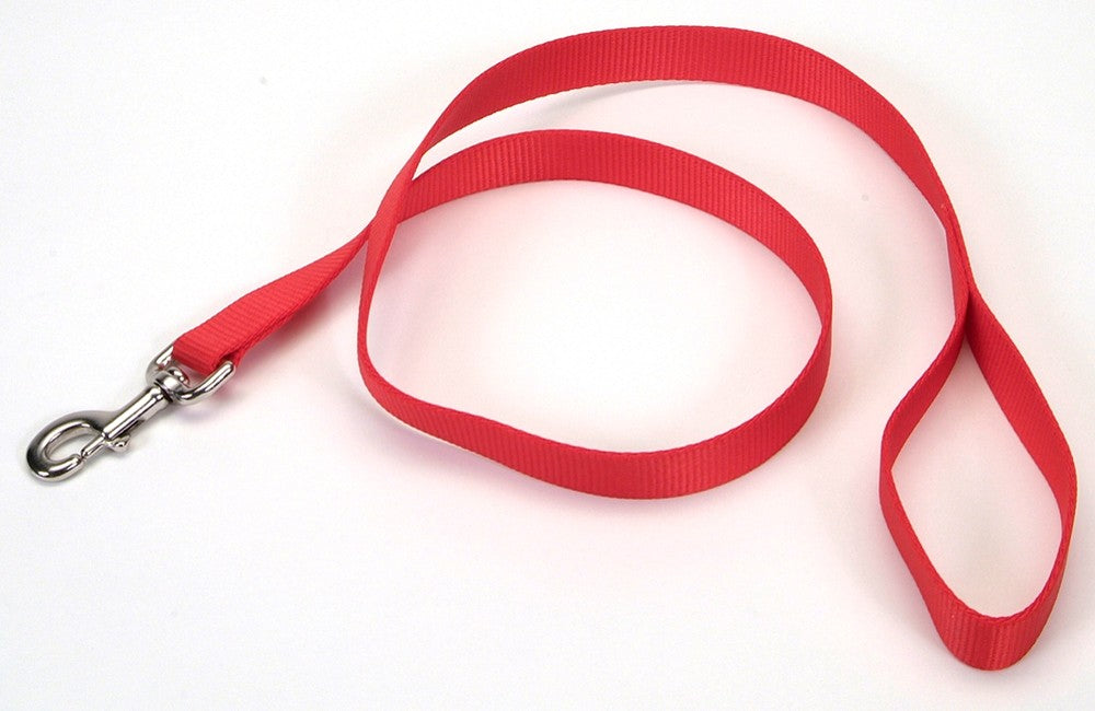 Coastal Single-Ply Nylon Dog Leash Red 1 In X 6 ft