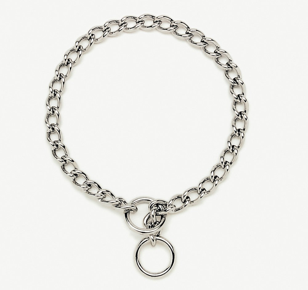 Titan Chain Training Dog Collar Fine Nickel, Chrome 2 mm X 14 in.