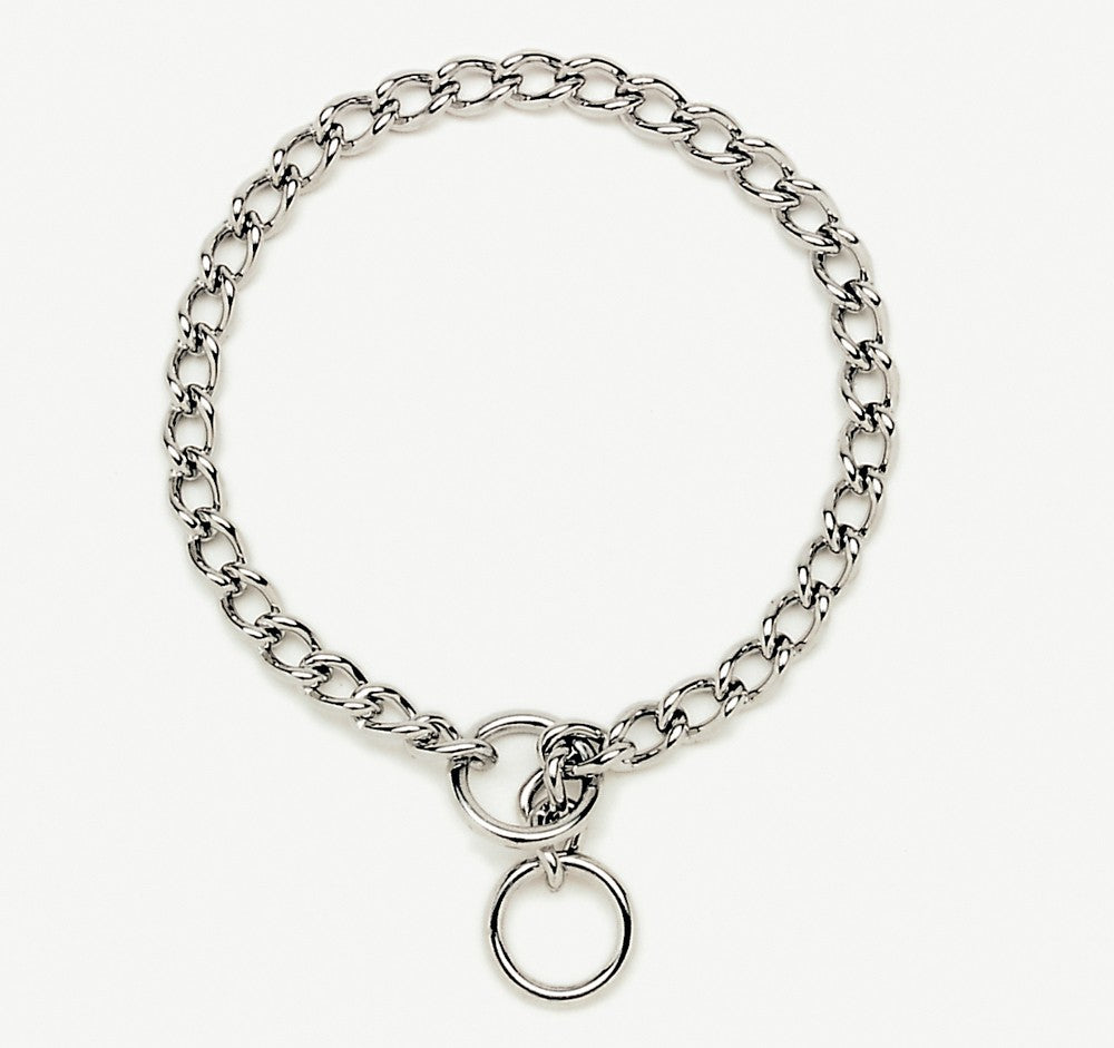 Titan Chain Training Dog Collar Fine Nickel, Chrome 2 mm X 16 in.