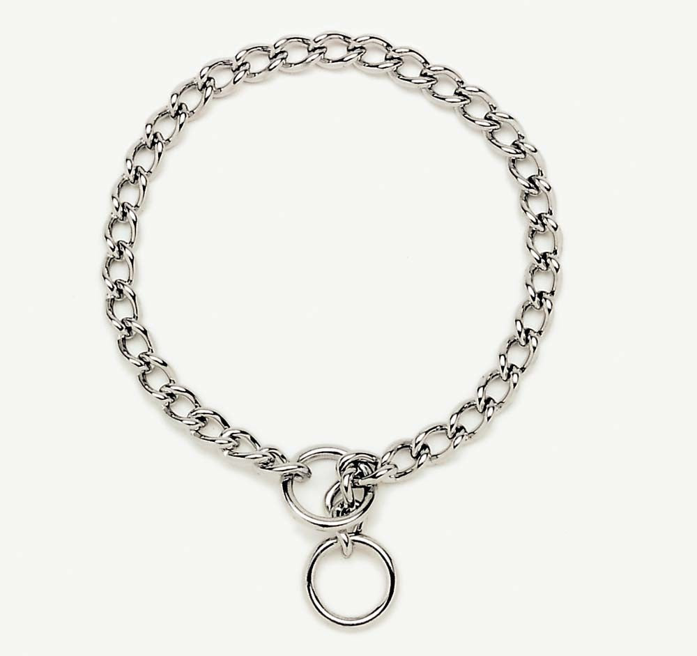 Titan Chain Training Dog Collar Medium Nickel, Chrome 2.5 mm X 20 in.