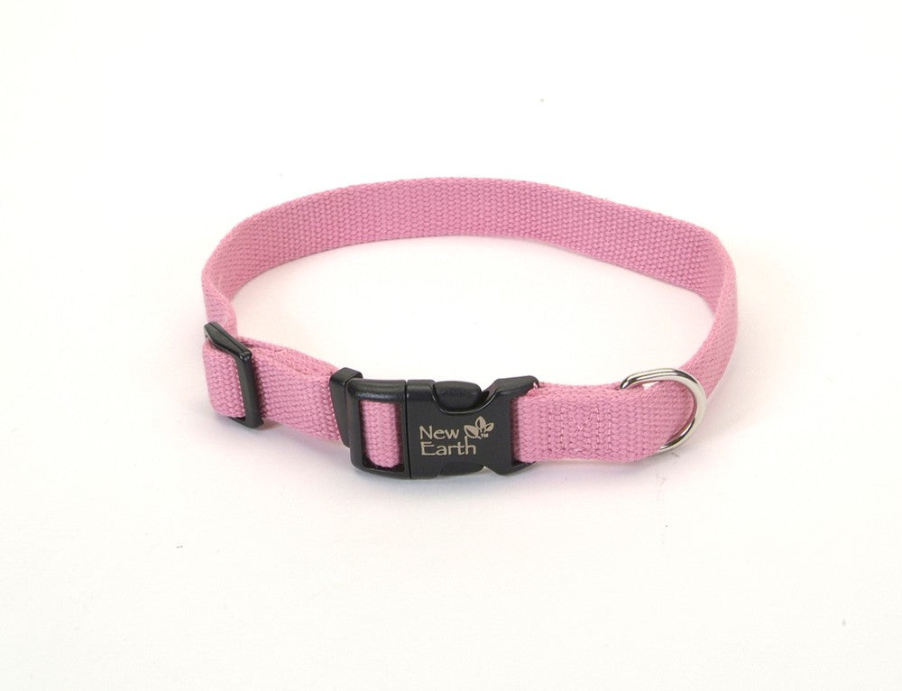 New Earth Soy Adjustable Dog Collar Rose 5/8 In X 8-12 in