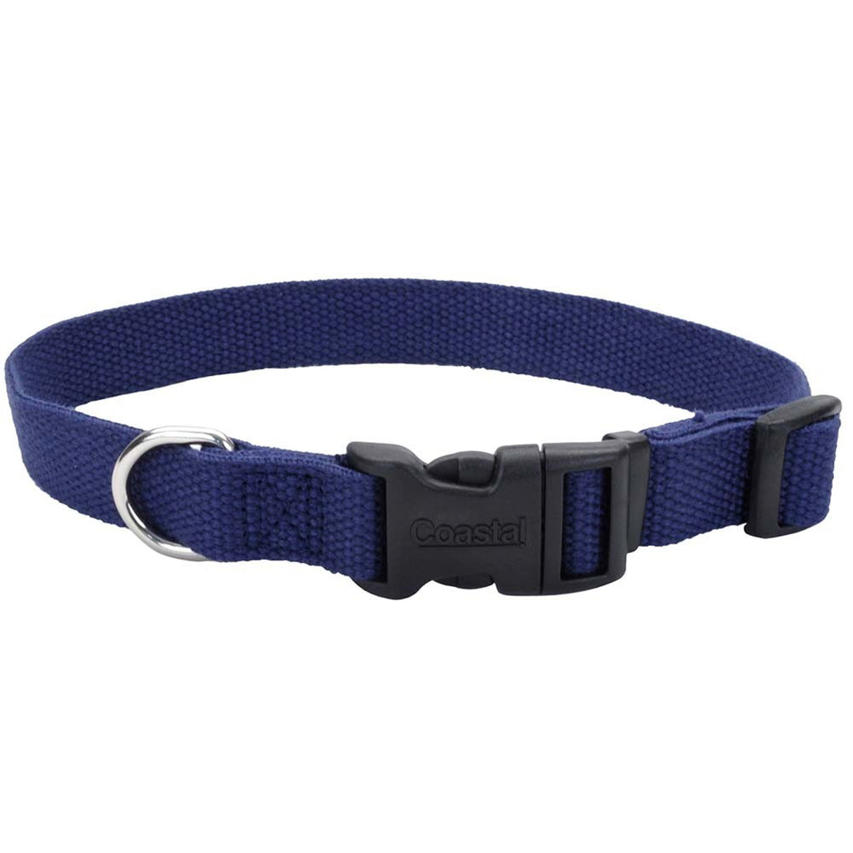 New Earth Soy Adjustable Dog Collar Indigo 3/4 In X 12-18 in