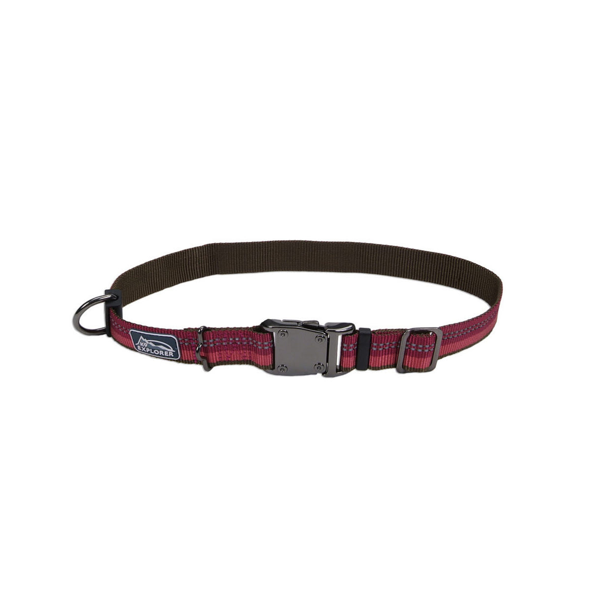 Coastal Products K9 Explorer Reflective Adjustable Dog Collar Berry - 18inch- 26inch