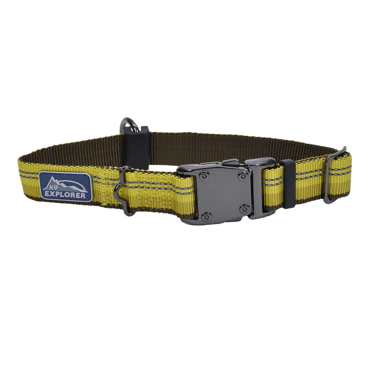 Coastal Products K9 Explorer Reflective Adjustable Dog Collar Golden Rod - 12inch-18inch