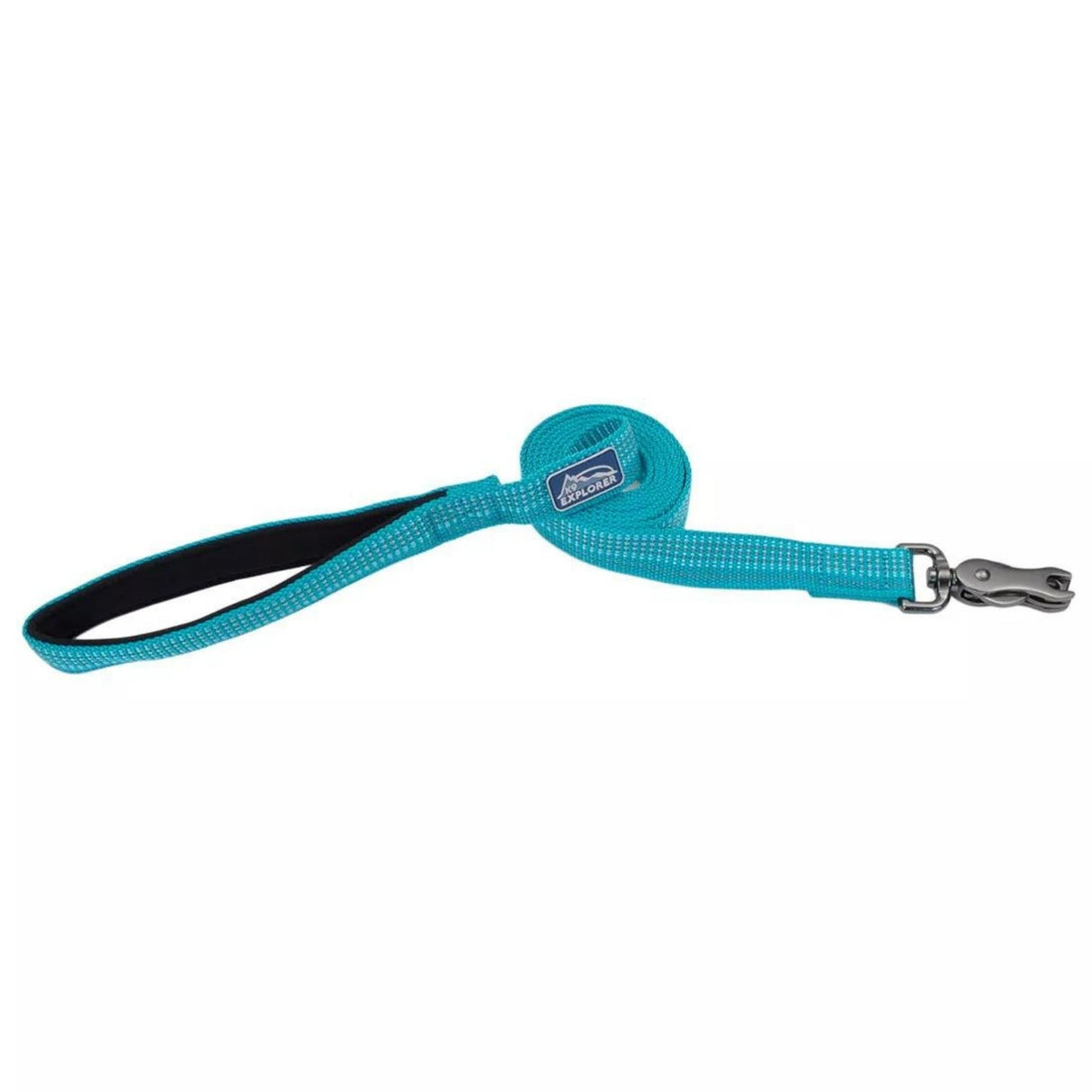 K9 Explorer Brights Reflective Dog Leash Ocean 1"x 6'