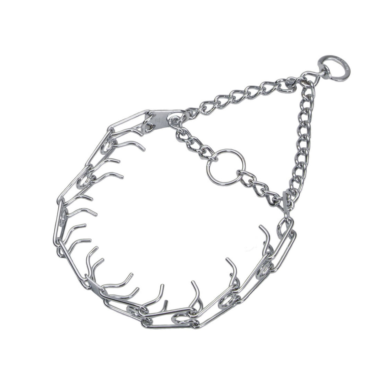 Herm. Sprenger Ultra Plus Prong Training Dog Collar Nickel, Chrome 2.25 mm X 14 in
