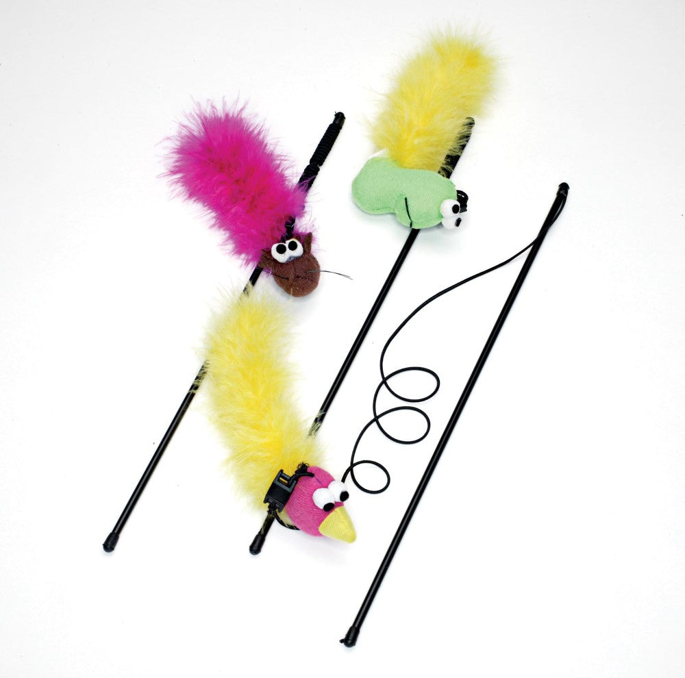 Ethical Pet Feather Boa Toy With Wand & Catnip