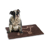 Spot 31” x 20” Brown Clean Paws Micro-fiber Mat