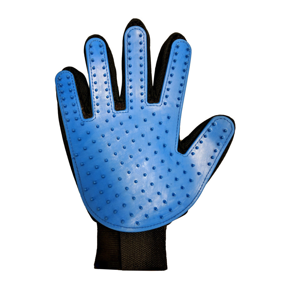 Spot Dog Grooming Glove Blue, Black, 9 in