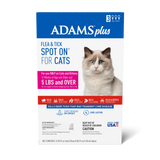 Adams Plus Flea & Tick Spot On for Cats & Kittens Over 5 lb