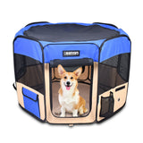 JESPET Pet Dog Playpens 36", 45" & 61" Portable Soft Dog Exercise Pen Kennel with Carry Bag for Puppy Cats Kittens Rabbits, Indoor/Outdoor Use