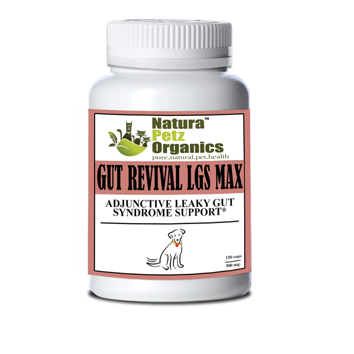 Gut Revival Lgs Max Capsules - Adjunctive Leaky Gut Syndrome Support* For Dogs And Cats