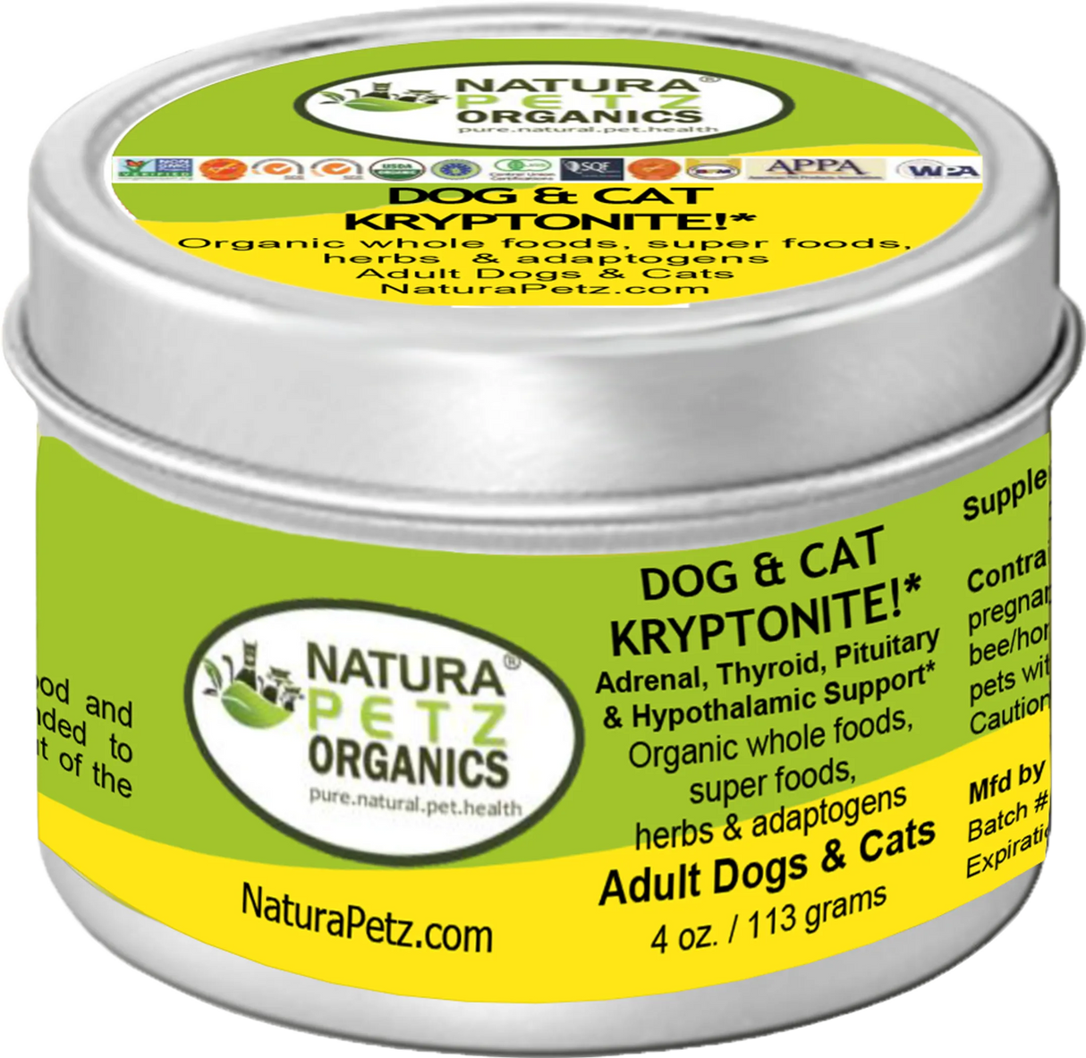 Dog And Cat Kryptonite Meal Topper - Adrenal, Thyroid, Pituitary & Hypothalamic Support*