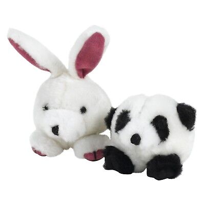 Booda Squatter Panda/Rabbit Small Dog & Puppy Toy Multi-Color SM, 2 pk