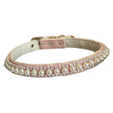 Pretty in Pink Pearl and Rhinestone Collar