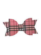 Plaid Vegan Letherette Dog Hair Barrette