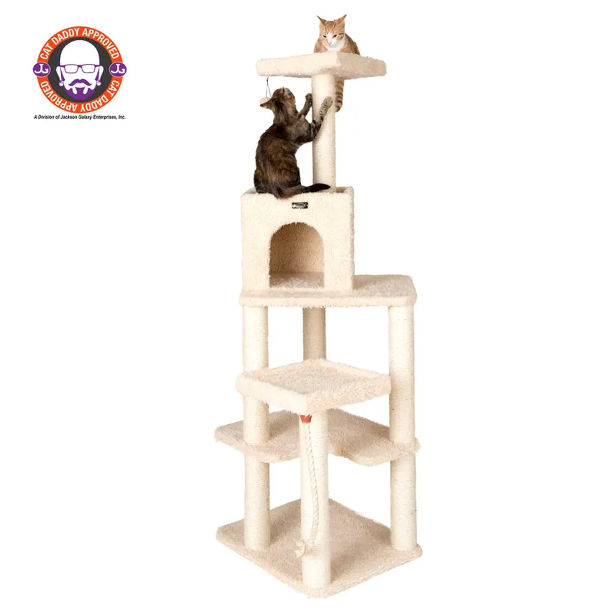 Armarkat Cat Tower Real Wood Cat Condo House