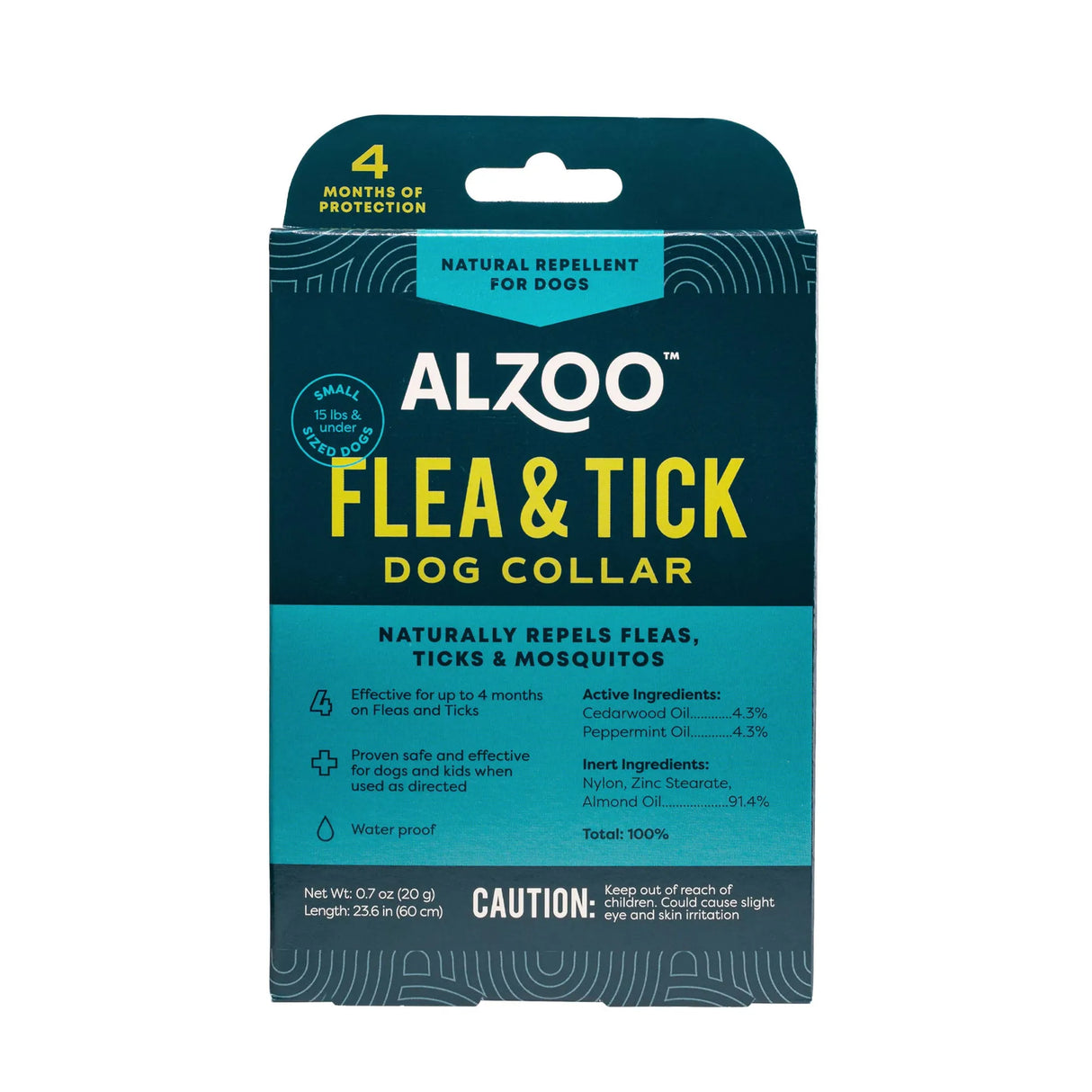 ALZOO Plant-Based Flea & Tick Collar Medium Dog