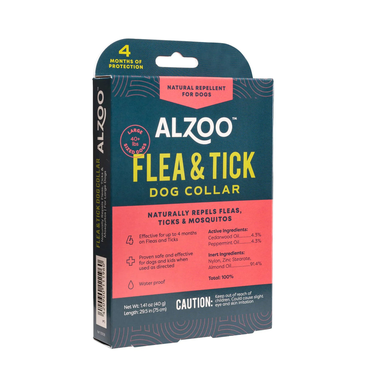 ALZOO Plant-Based Flea & Tick Collar Large Dog