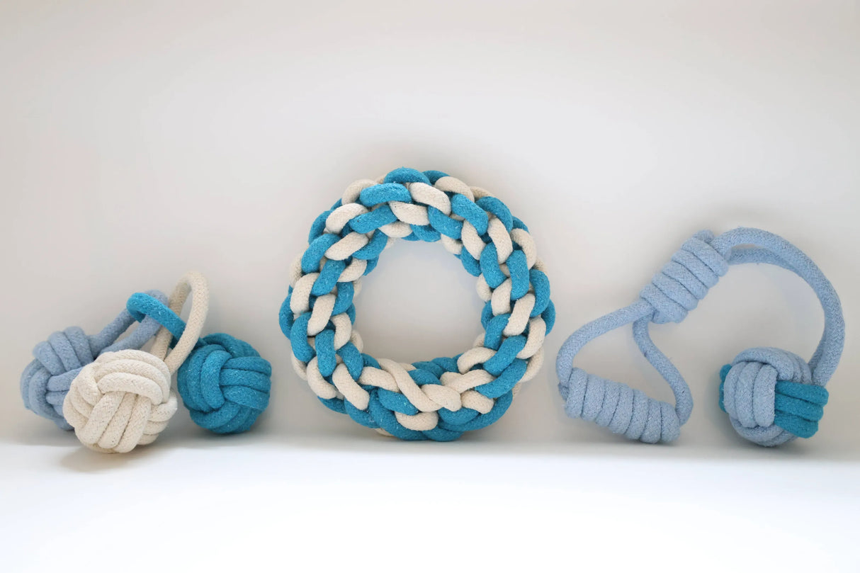 Rope Chew and Tug War Toy 3 Pc